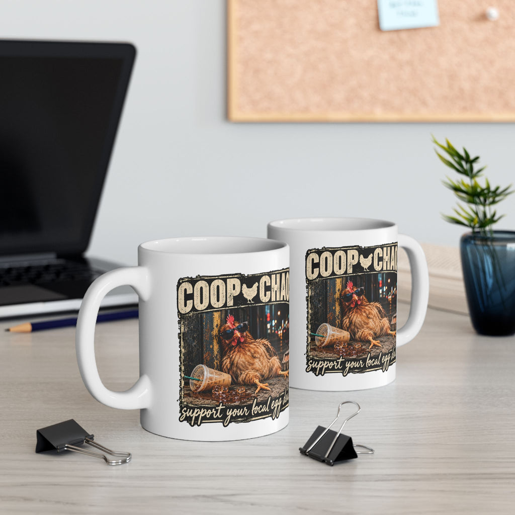 Support your local egg dealer Ceramic Mug — 11oz
