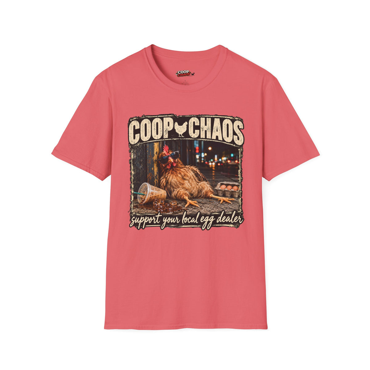 Coop Chaos T-Shirt — Support your local egg dealer