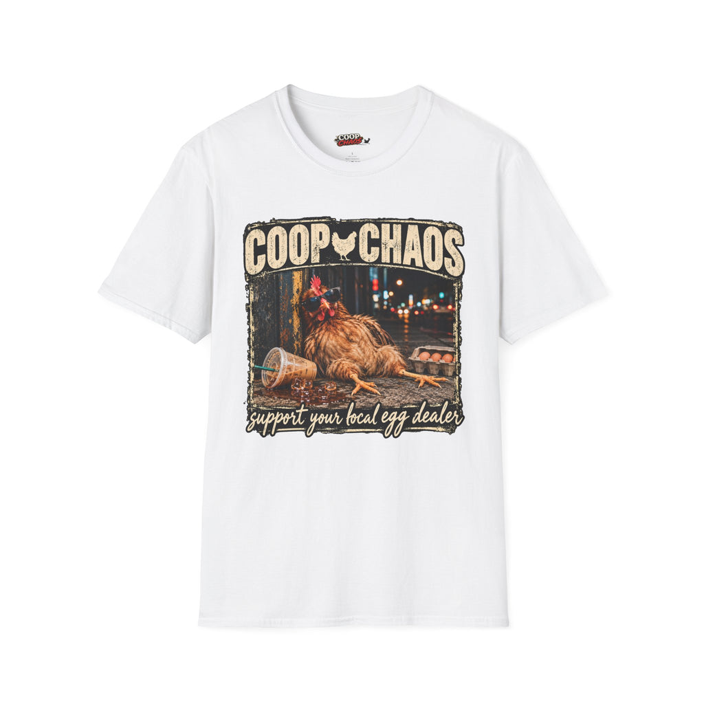 Coop Chaos T-Shirt — Support your local egg dealer