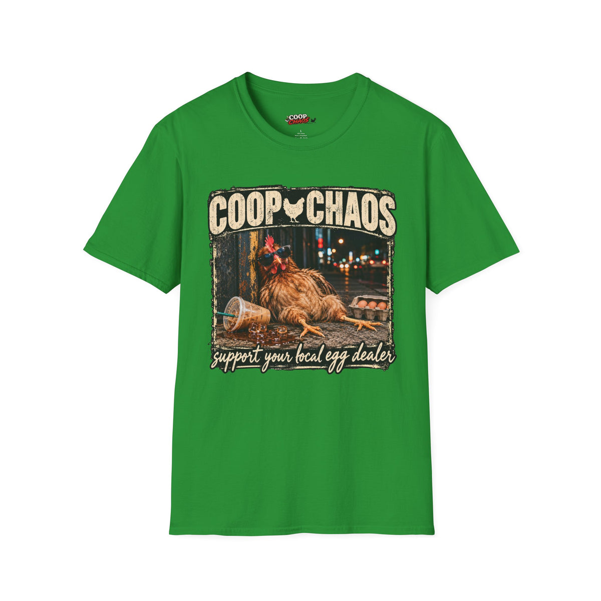 Coop Chaos T-Shirt — Support your local egg dealer