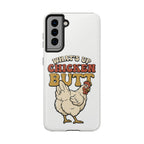 "What's Up Chicken Butt" Funny Retro Chicken Protective Case