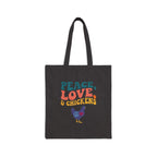 Peace, Love & Chickens Tote Bag