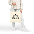 Chicken Mama Cotton Canvas Tote Bag — Farmhouse Chick Lover Market Bag