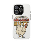 "What's Up Chicken Butt" Funny Retro Chicken Protective Case