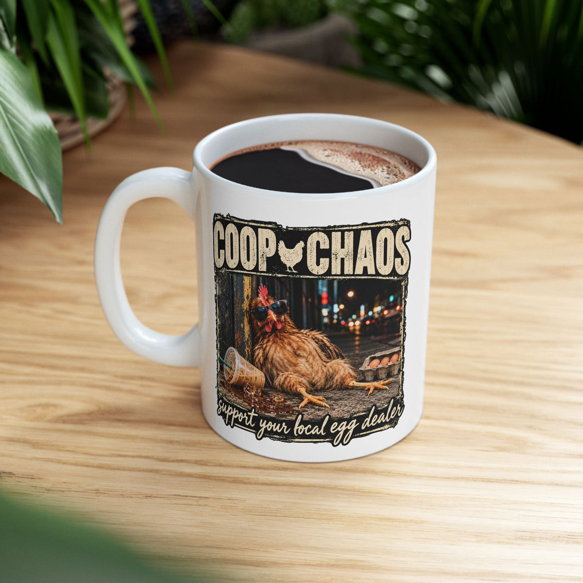 Support your local egg dealer Ceramic Mug — 11oz