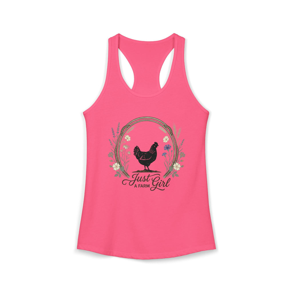 Just a farm girl Racerback Tank