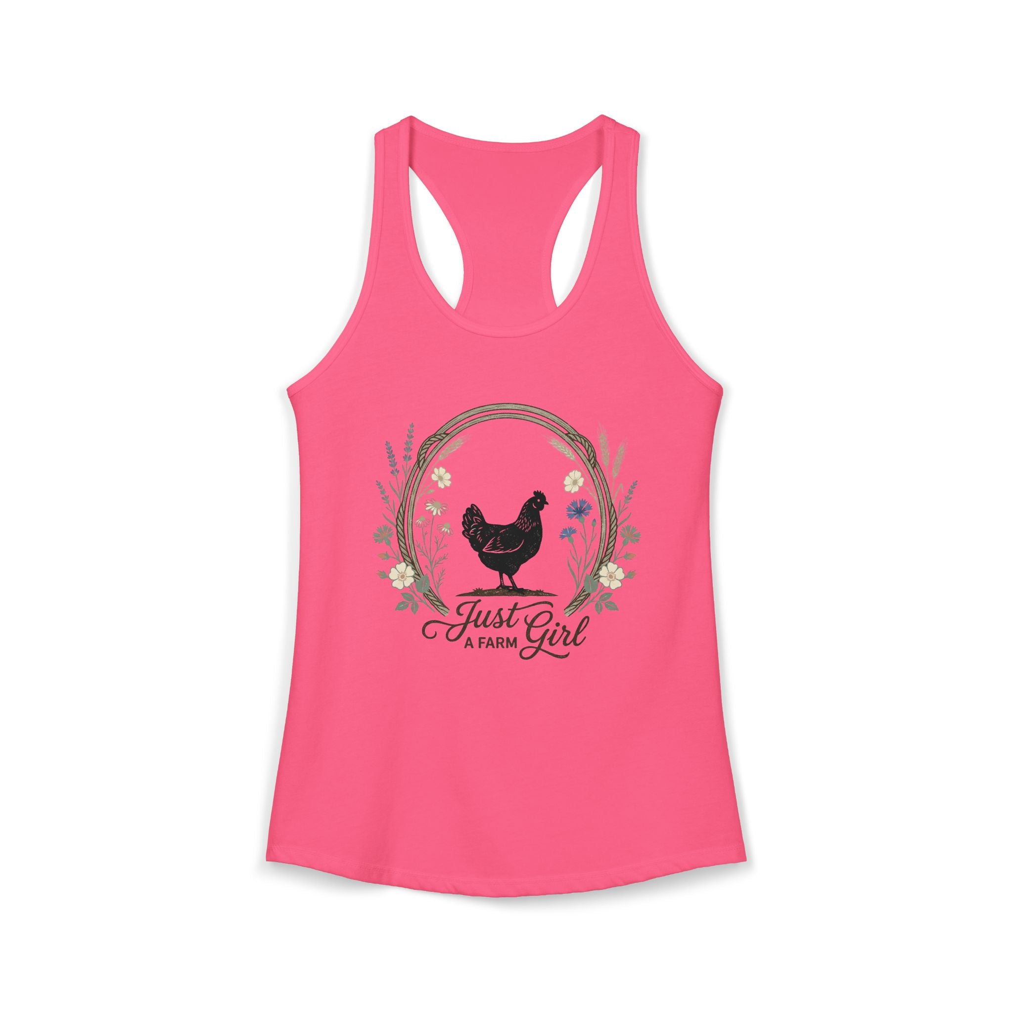 Just a farm girl Racerback Tank
